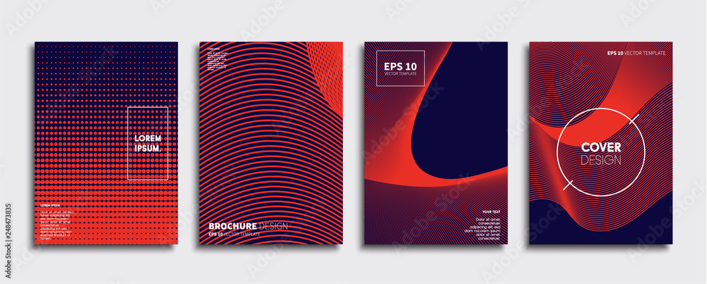 Minimal Vector cover designs. Future Poster template.