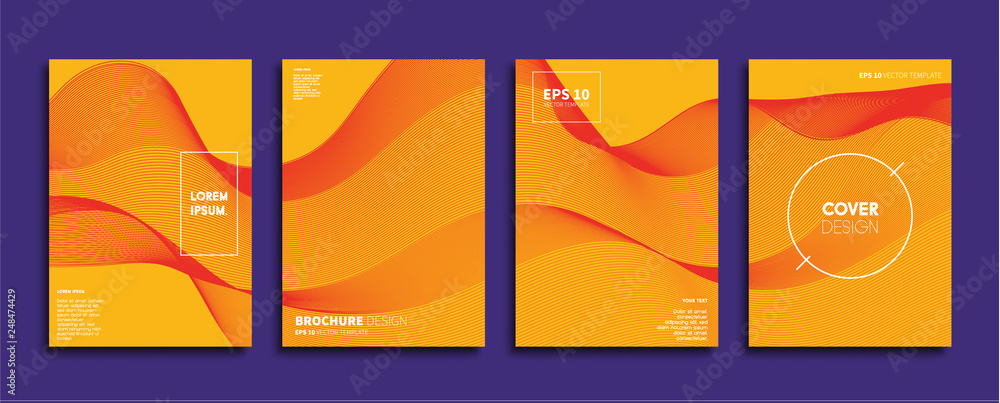 Minimal Vector cover designs. Future Poster template.