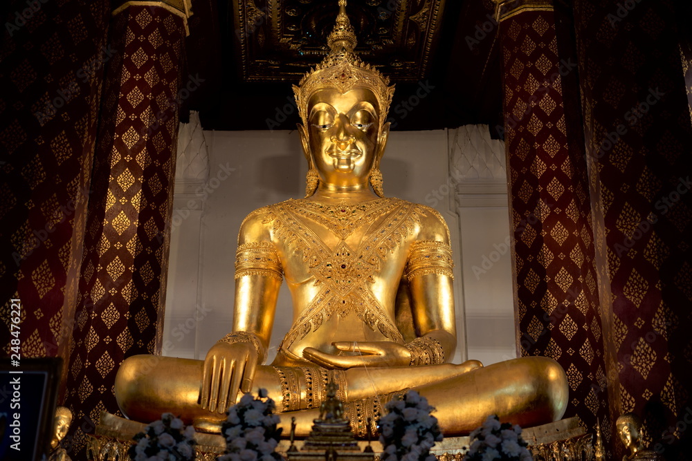Buddhism statue in a temple in Thailand Buddhism statue in a temple in Thailand