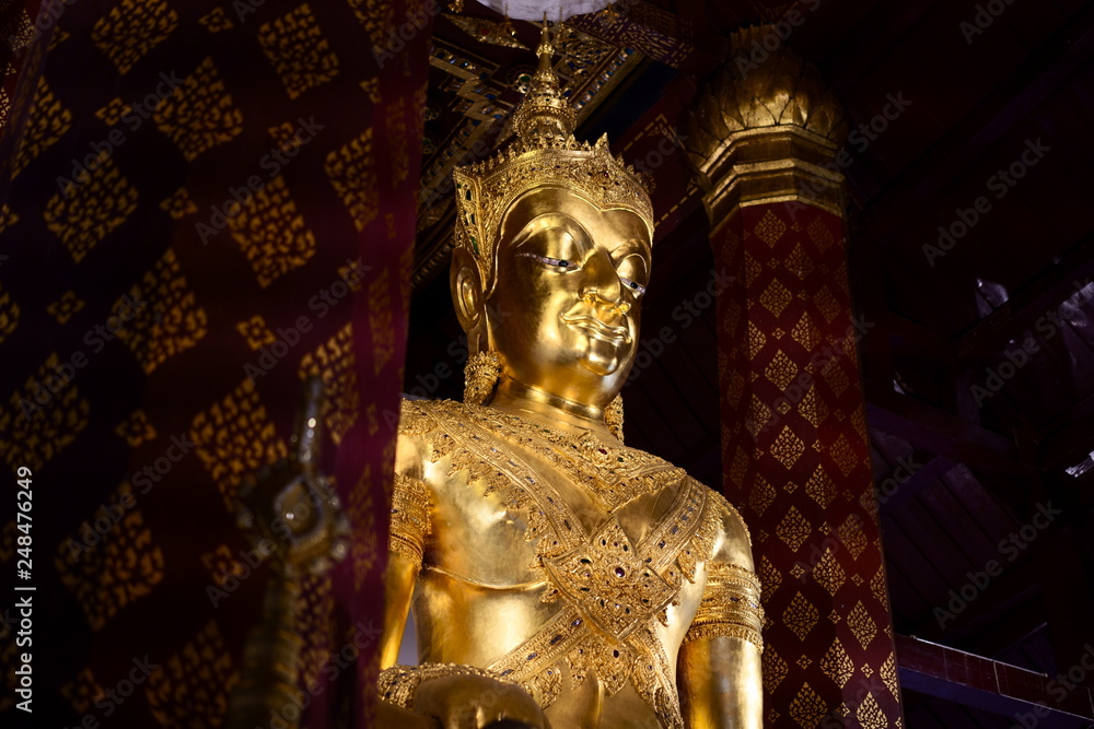 Buddhism statue in a temple in Thailand 