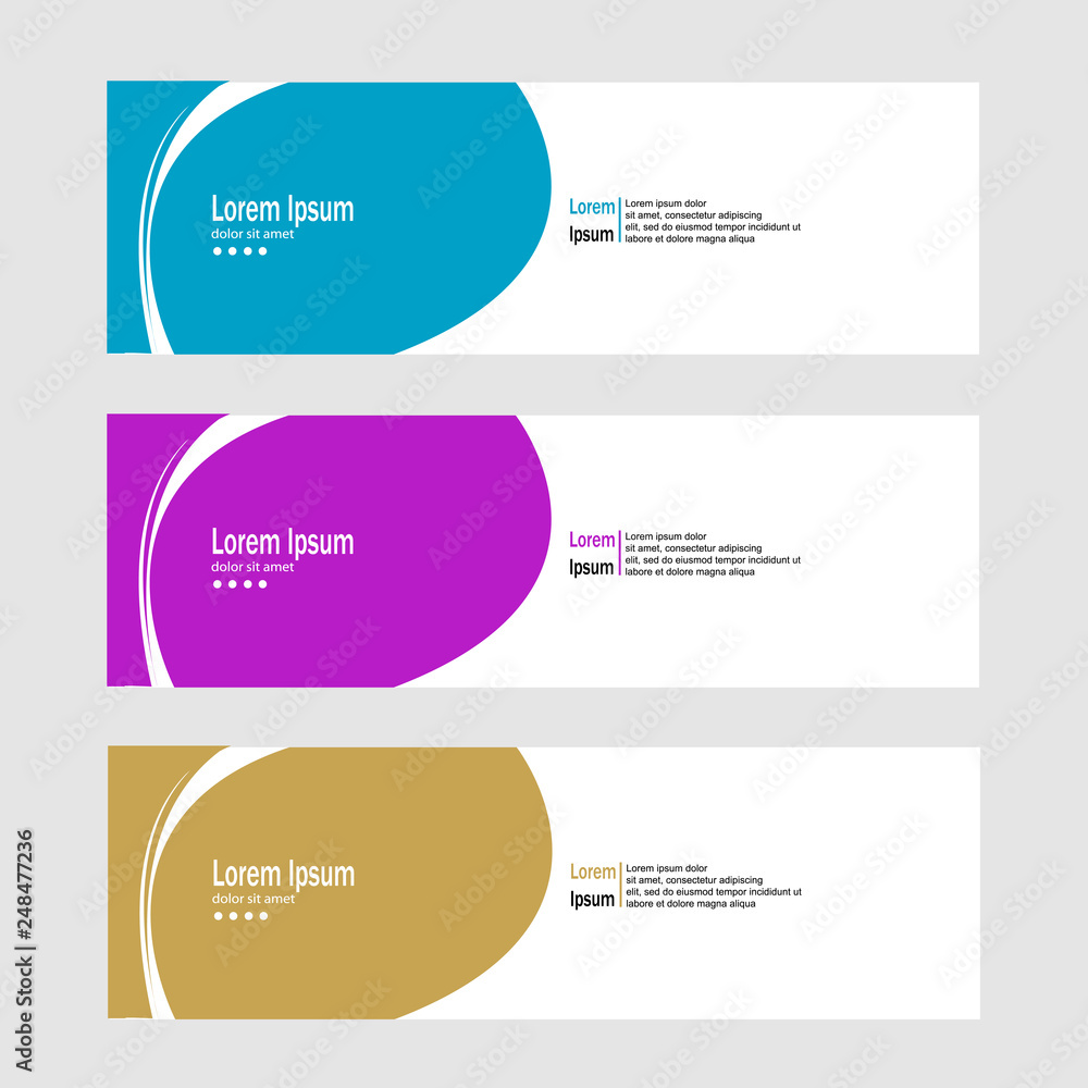 modern banner background template vector modern banner background template vector