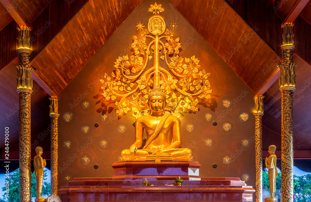 Buddha Temple Phuproud Ubon Ratchathani Thailand. 4/9/2016 