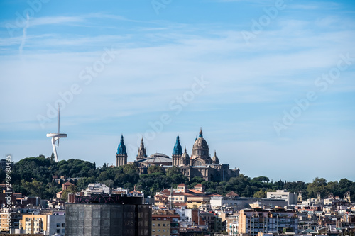 Vue sur les toits de Barcelone  vue d en haut