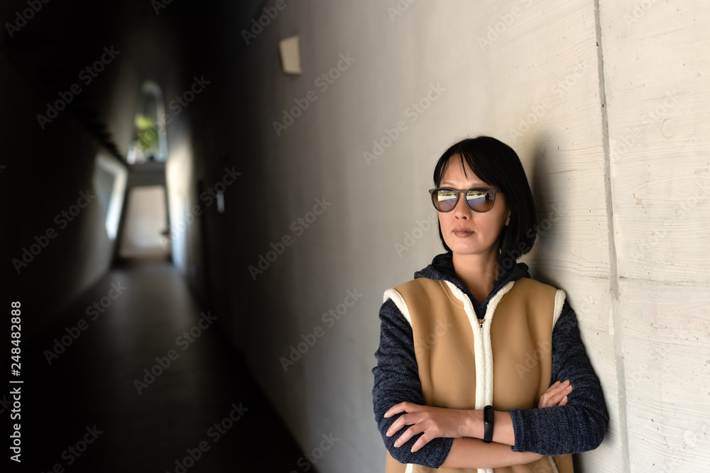 Fototapeta premium portrait of Asian mature beauty