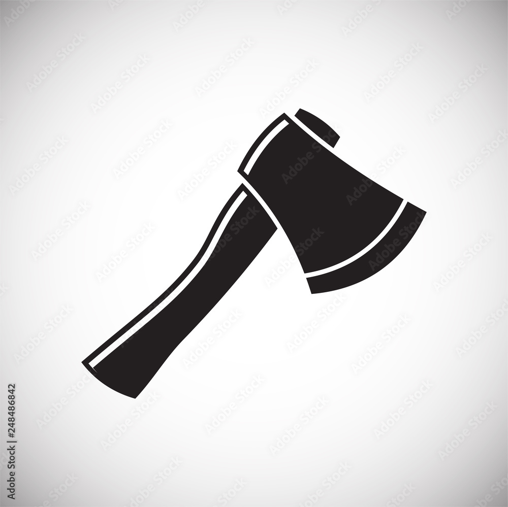 Tool axe icon on white background for graphic and web design, Modern simple vector sign. Internet concept. Trendy symbol for website design web button or mobile app Tool axe icon on white background for graphic and web design, Modern simple vector sign. Internet concept. Trendy symbol for website design web button or mobile app