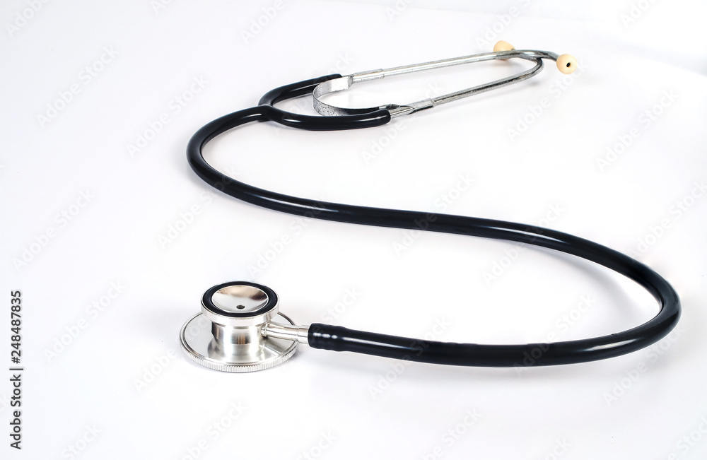 Stethoscope health tool on table .Medical accessories with copy space. Stethoscope health tool on table .Medical accessories with copy space.