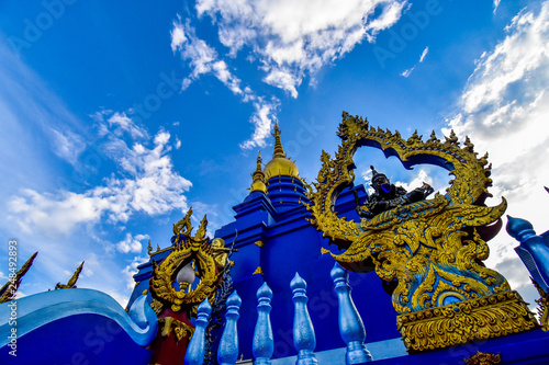 Wat Rong Suea Ten, Blue Temple, Chiang Rai, Thailand