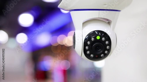 CCTV with blur background, Dome CCTV camera
