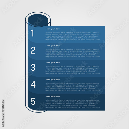 Option infographic banners cylinder. Workflow layout photo