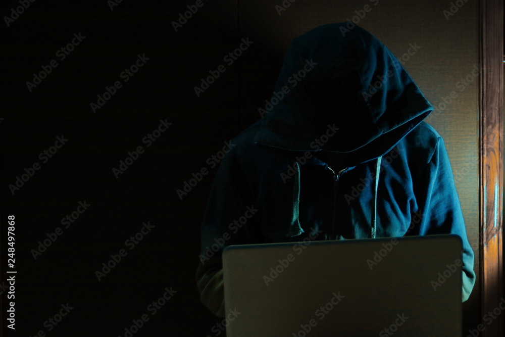 Hacker hacking the server. Hacker hacking the server.