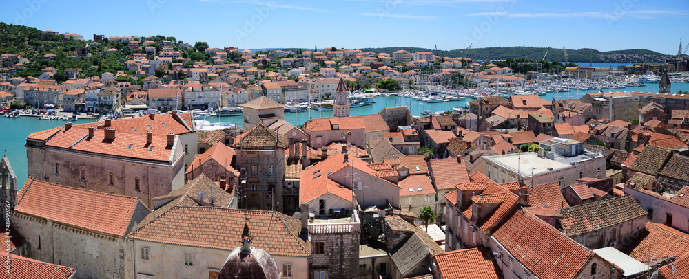Panorama of Trogir city