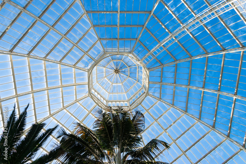 Dome of Sefton Park Palm House in Liverpool UK