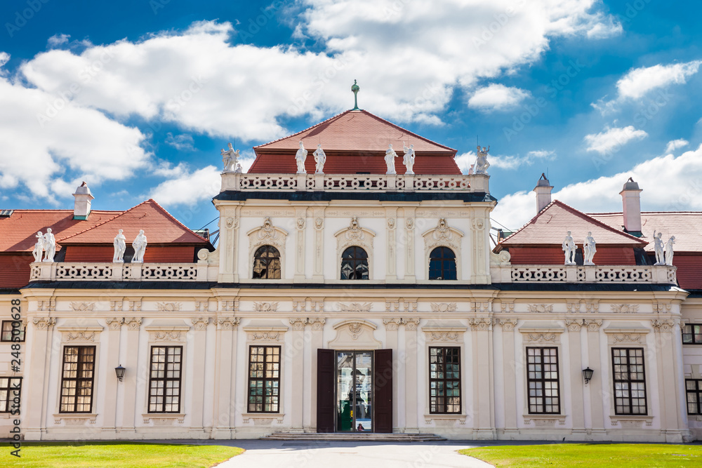 Lower Belvedere palace in a beautiful early spring day Lower Belvedere palace in a beautiful early spring day