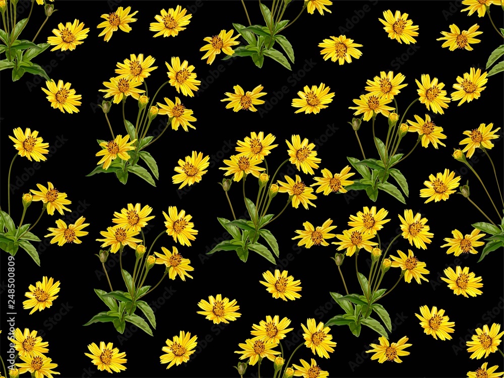 Flower seamless pattern-vector Flower seamless pattern-vector
