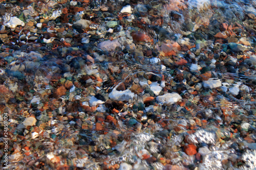 sea stones under water
