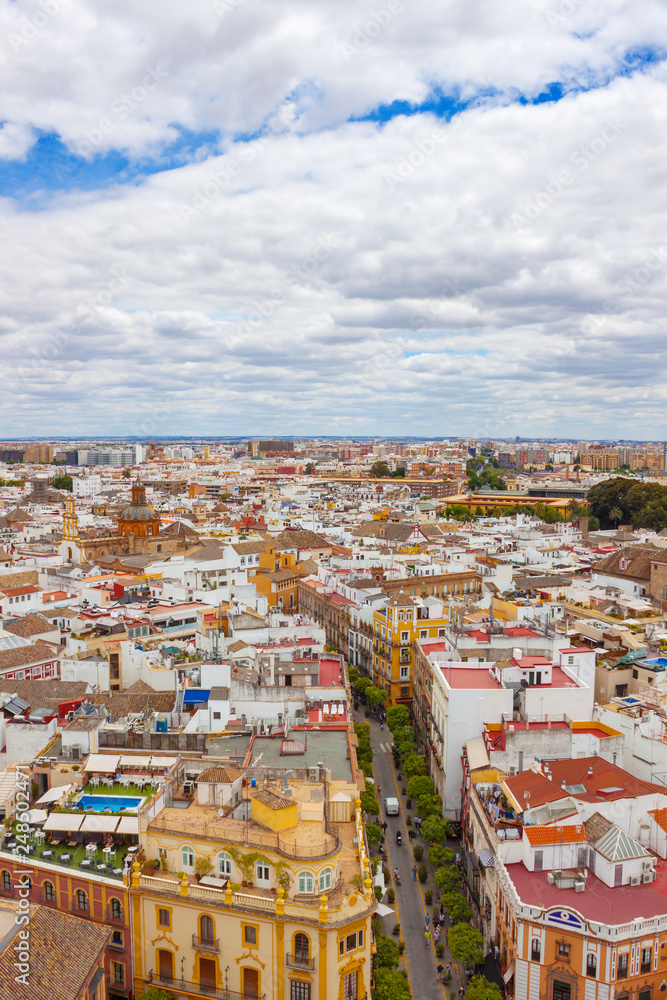 City top view, Seville, Spain