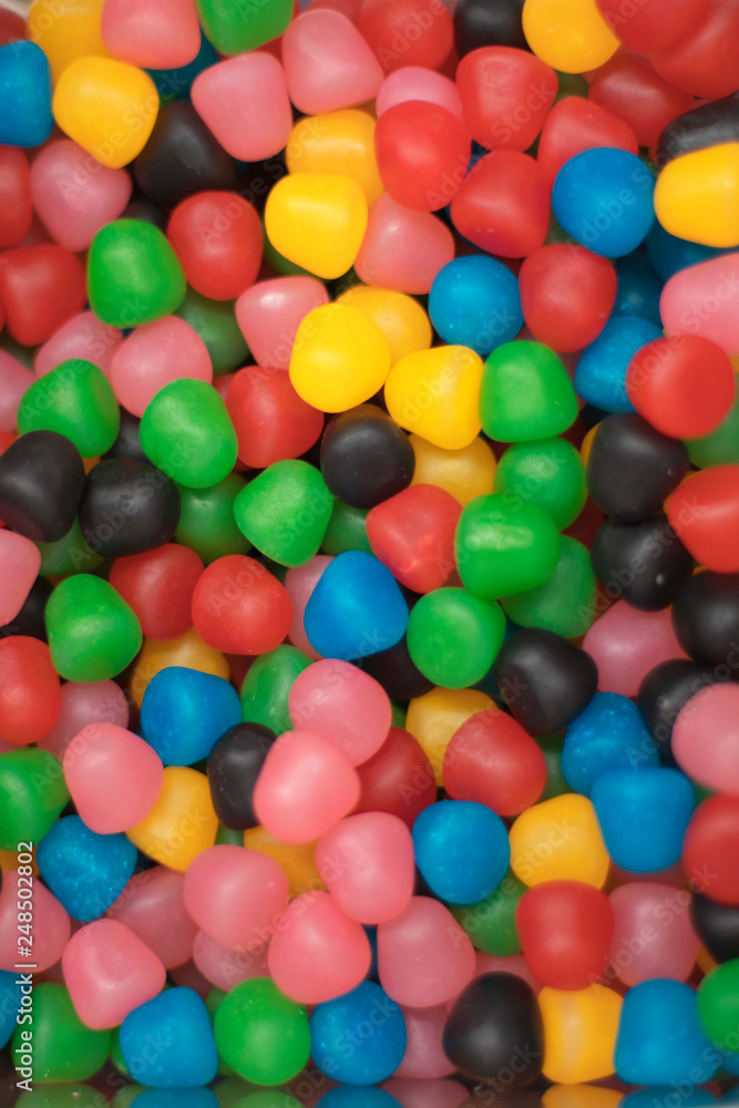 Candy on the counter of the store.