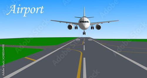 airplane at the airport
