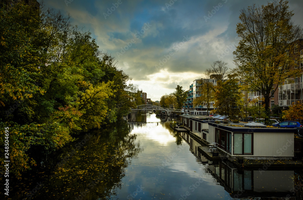 Obraz premium Amsterdam Sunset