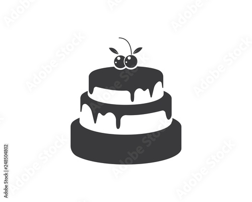 Cake logo vector ilustration
