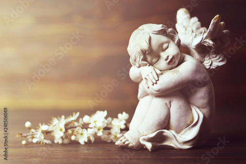 Tableau sur toile Guardian angel and spring branch