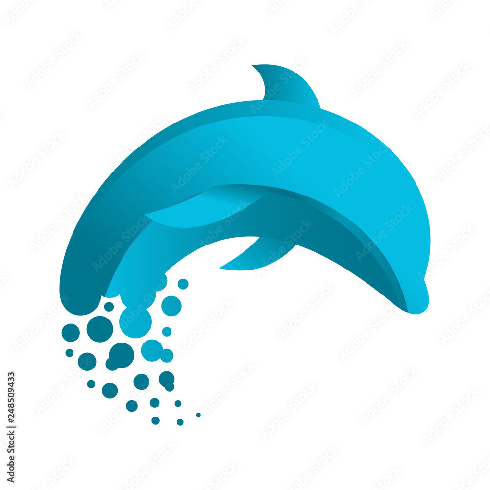 Obraz premium dolphin vector design inspiration