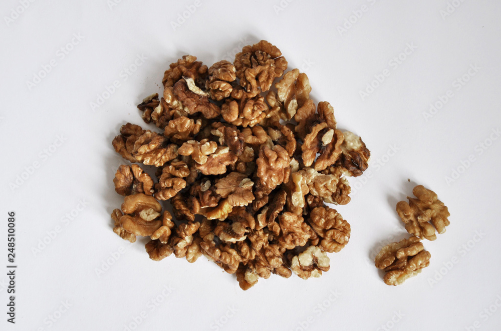 walnuts isolated on white background walnuts isolated on white background