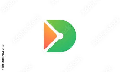 Free Download letter d tech logo - GFXLoad