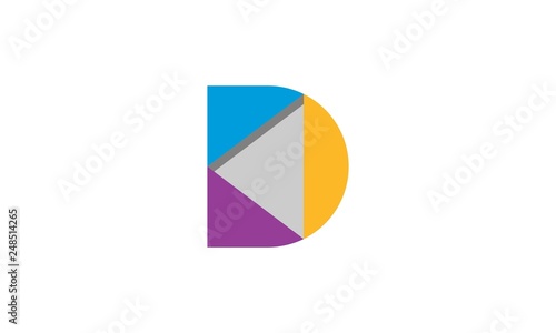 d abstract logo