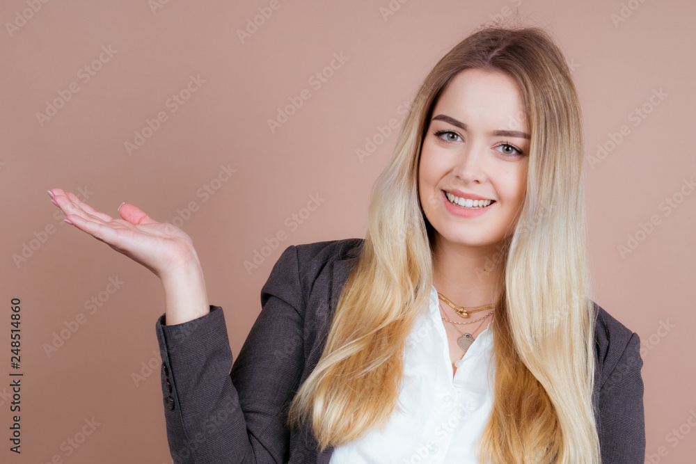 a successful business girl in a office a successful business girl in a office