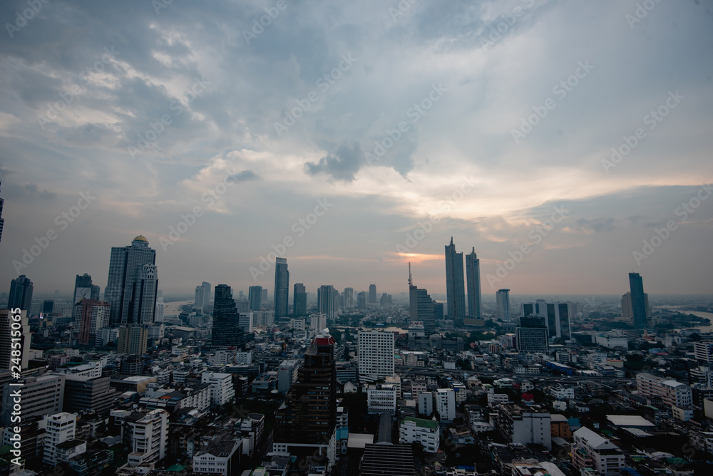 Fototapeta premium Cityscape of Bangkok,Thailand