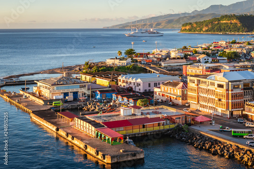 Dominica cruise port terminal.  photo