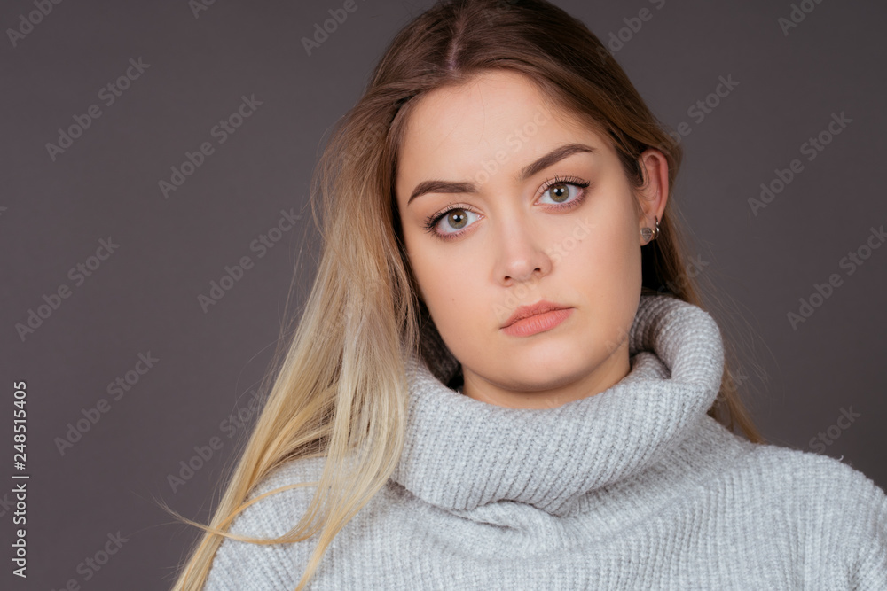 a sick girl with the cold a sick girl with the cold