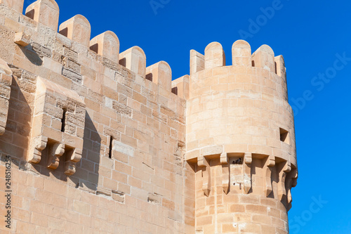 Wall fragment of the Citadel of Qaitbay photo