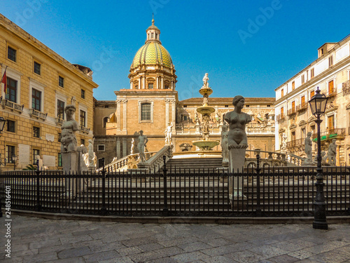 St. Catherine and othe statues in Courtyard