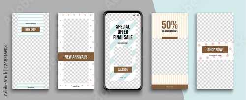 Editable Instagram Stories template. Streaming. 