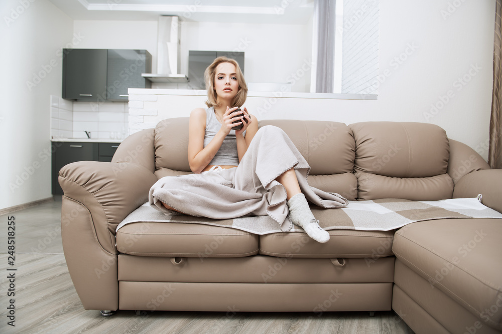 woman relaxing at home woman relaxing at home