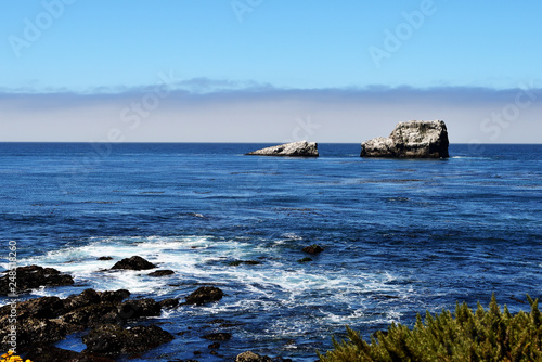 View of the Pacific Ocean on a clear day. California, USA
