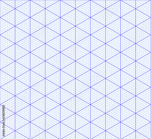 Isometric graph paper background. Measured grid. Graph plotting grid. Corner ruler with measurement isolated on the white background. Vector graph paper template background.