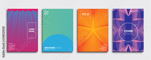Vector cover designs. Future Poster template. Smartphone modern background set.