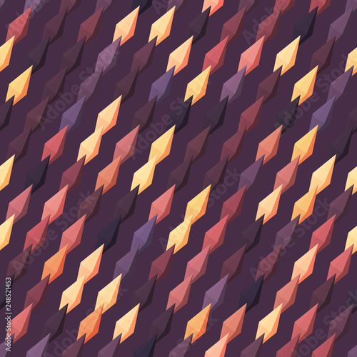 Seamless diagonal stripes pattern. Background with geometric colorful shapes.