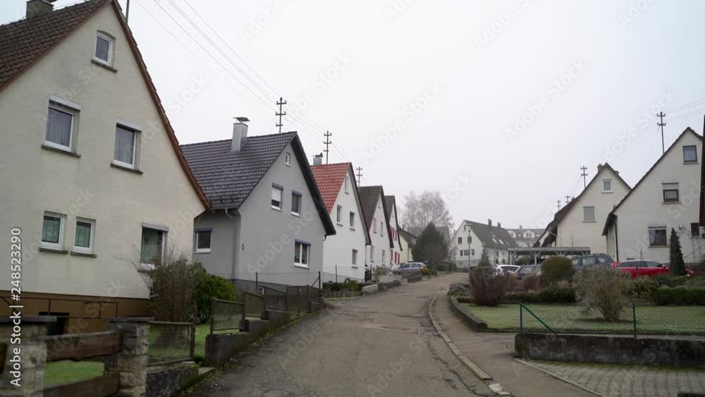Image of houses in a quiet village, Heuchlingen, Germany. Image of houses in a quiet village, Heuchlingen, Germany.