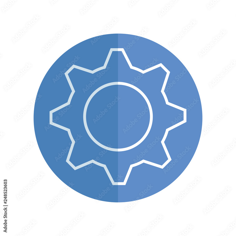 gear machinery isolated icon