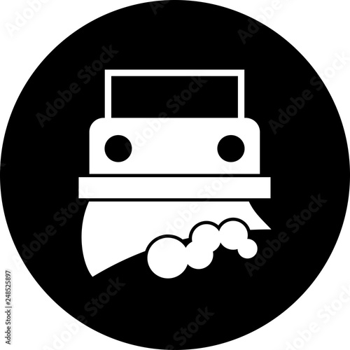 Vector snowplow icon