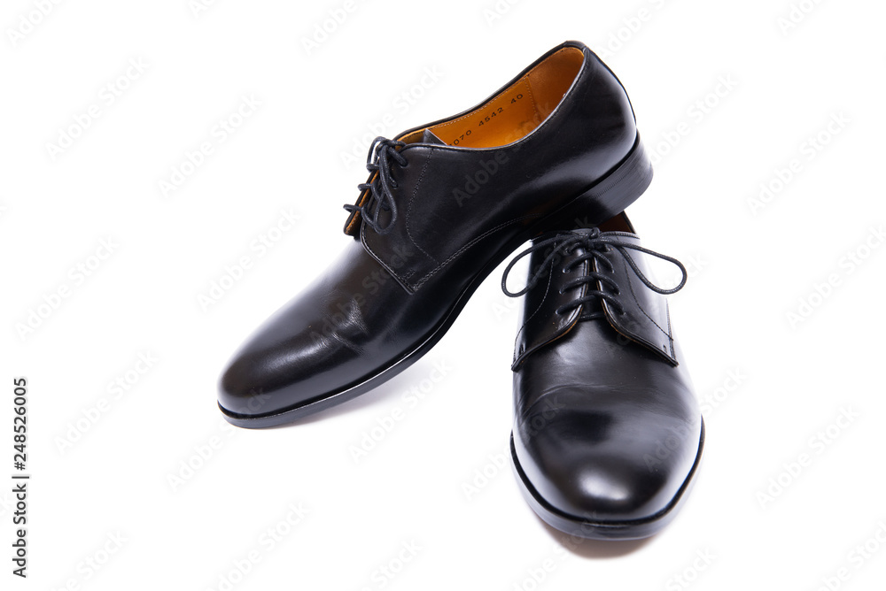 Black shoes isolated on white background Black shoes isolated on white background