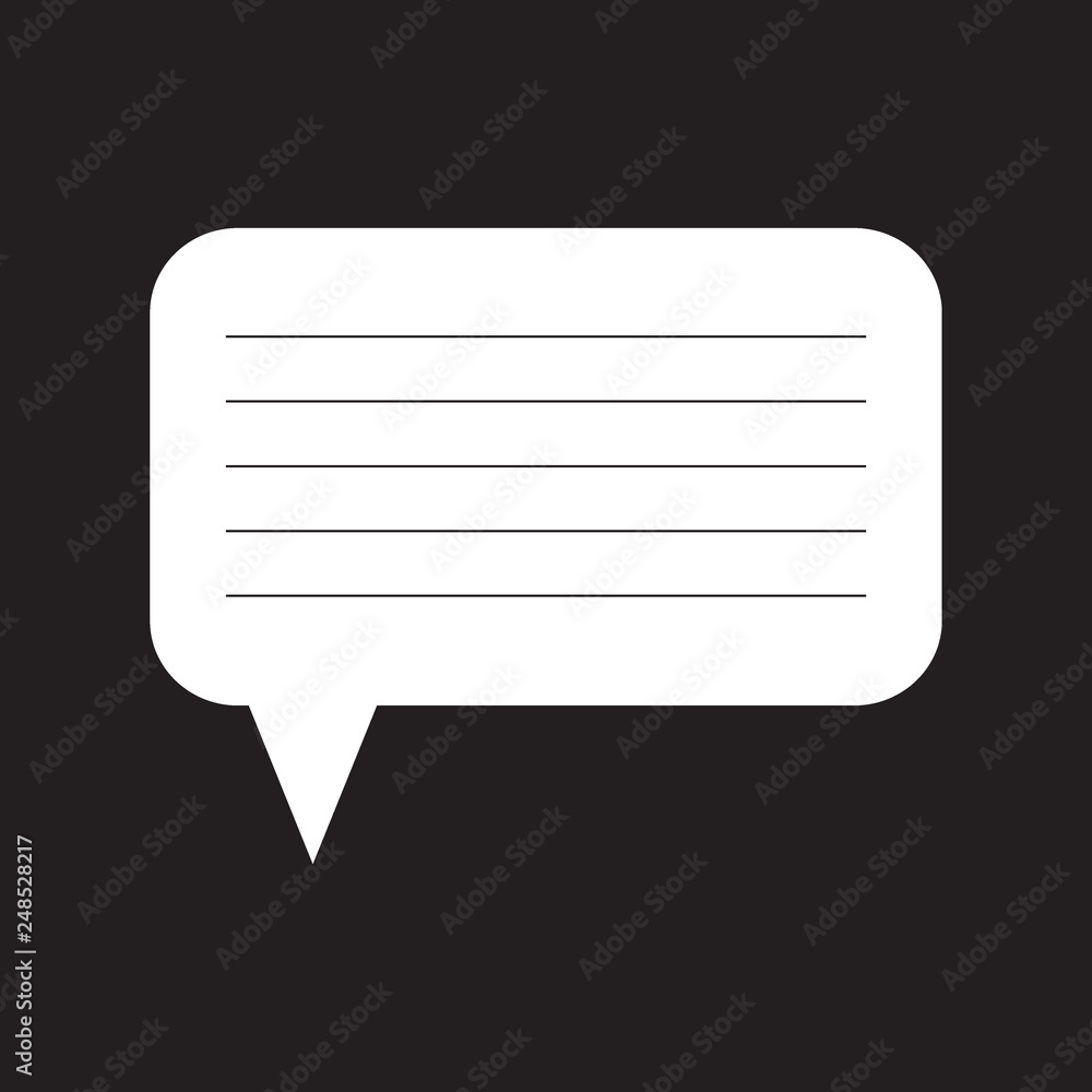 Speech bubble. Message box. Speech bubble. Message box.