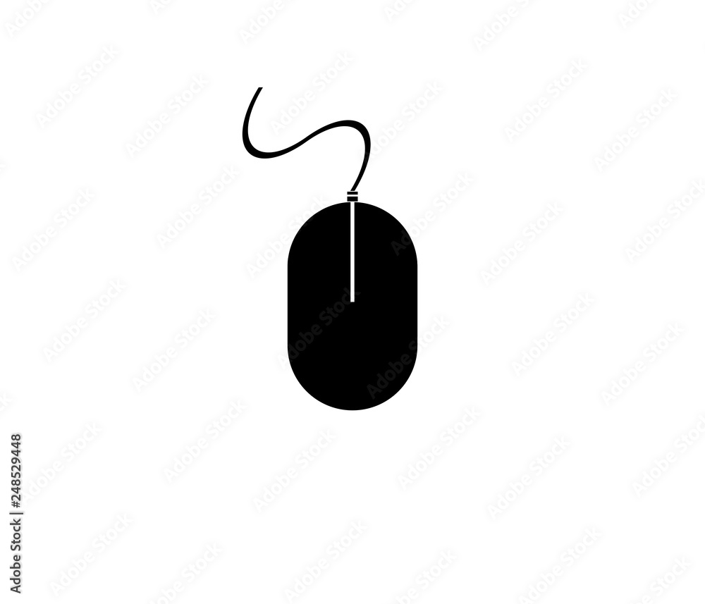 illustration of mouse symbol on white illustration of mouse symbol on white