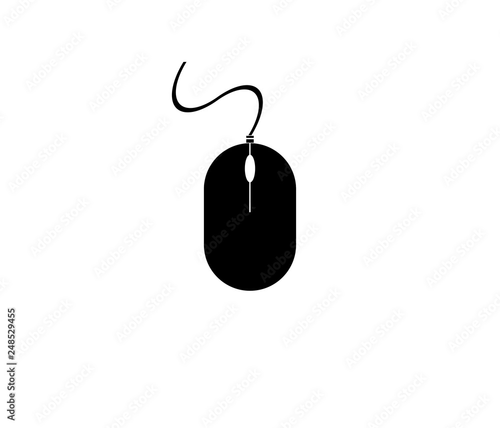 illustration of mouse symbol on white illustration of mouse symbol on white