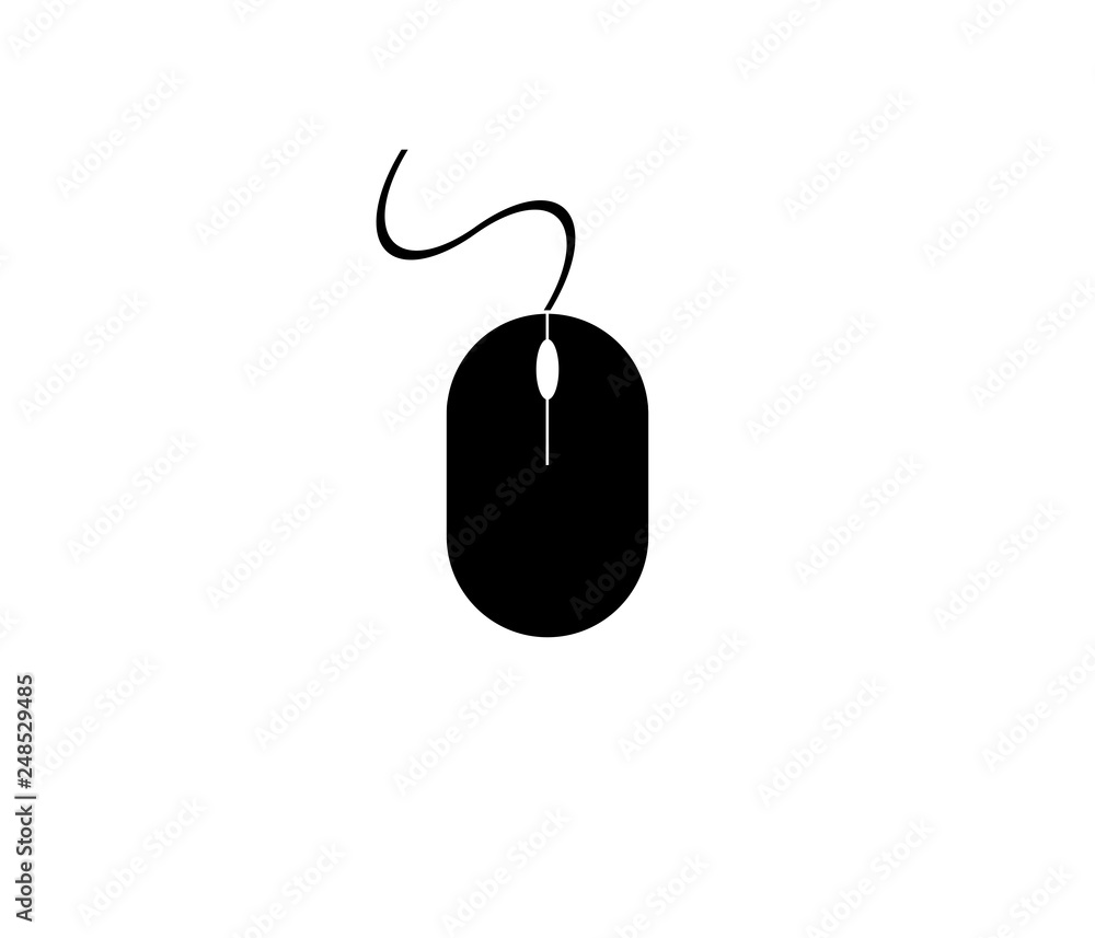 illustration of mouse symbol on white illustration of mouse symbol on white