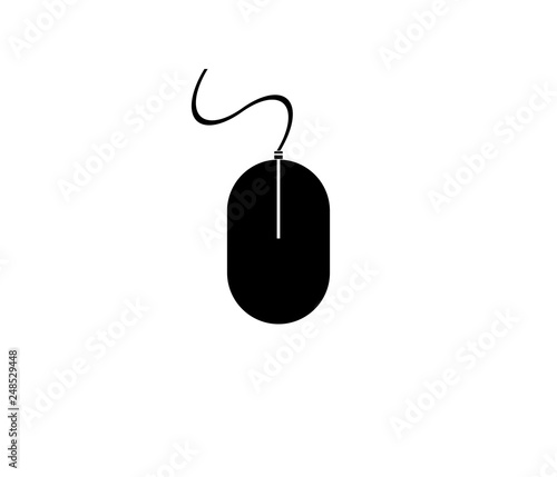 illustration of mouse symbol on white